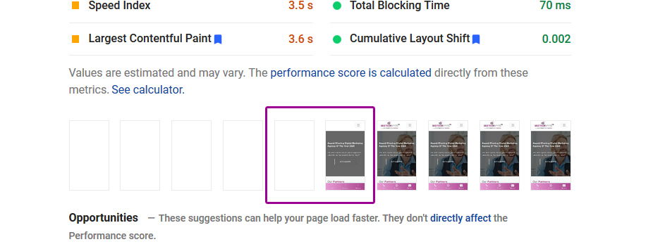 Google Core Web Vitals